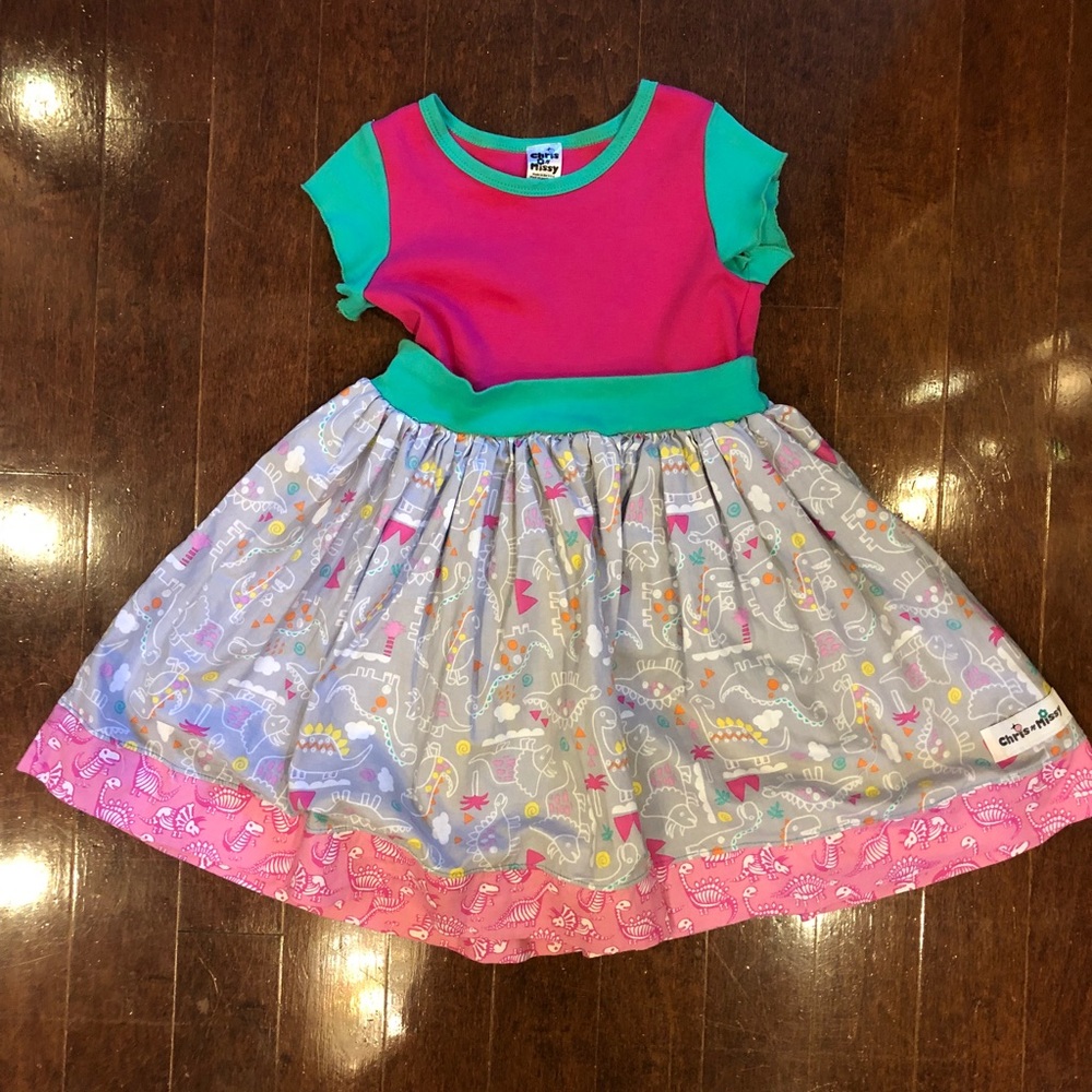 Chris n Missy Dinosaur dress * Size 6